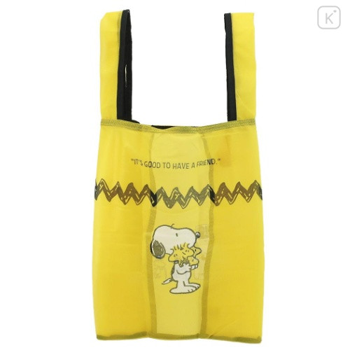 Japan Peanuts Eco Shopping Mesh Bag - Snoopy / Yellow - 1