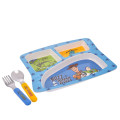 Japan Disney Store Kids Food Tray & Spoon & Fork - Toy Story 4 - 6
