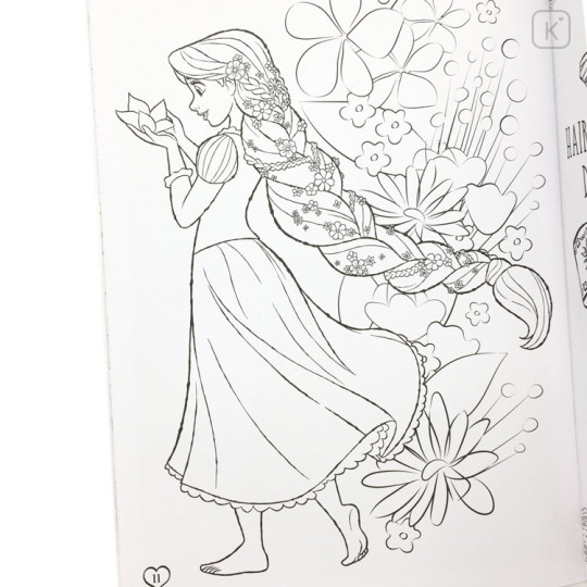 Japan Disney B5 Coloring Book - Rapunzel - 2