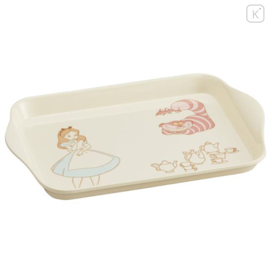 Japan Disney Melamine Tray - Alice in Wonderland & Chesdhire Cat - 1