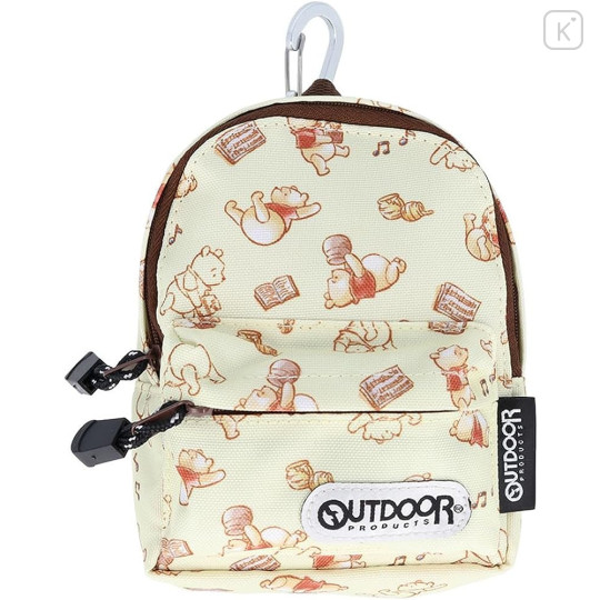 Japan Disney Outdoor Backpack Bag Pen Case - Pooh / Light Yellow - 1