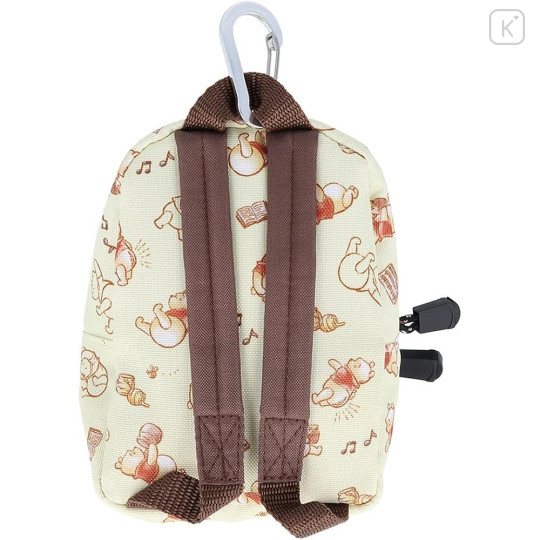 Japan Disney Outdoor Backpack Bag Pen Case - Pooh / Light Yellow - 3