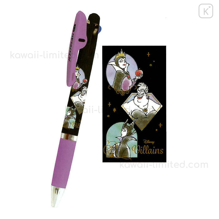 Japan Disney Jetstream 3 Color Multi Ballpoint Pen - Princess Villian ...