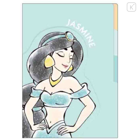 Japan Disney 3 Pockets A4 Clear File - Jasmine - 1