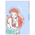 Japan Disney 3 Pockets A4 Clear File - Ariel - 1