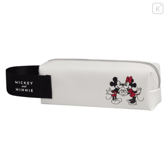 Japan Disney Pen Case - Mickey & Minnie / White - 1