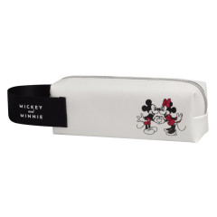 Japan Disney Pen Case - Mickey & Minnie / White