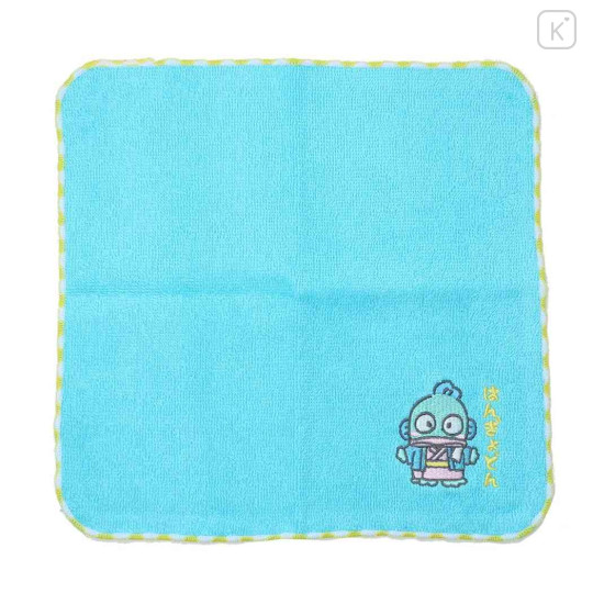 Japan Sanrio Embroidered Towel Handkerchief - Hangyodon / Yukata Hot Spring - 1