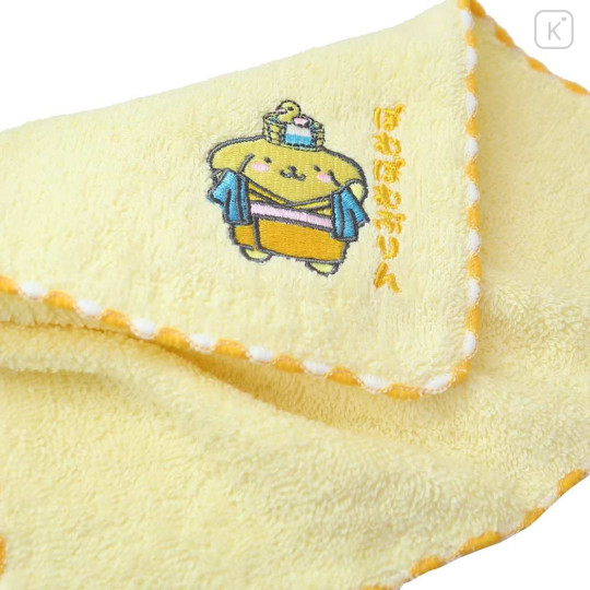 Japan Sanrio Embroidered Towel Handkerchief - Pompompurin : Yukata Hot Spring - 2