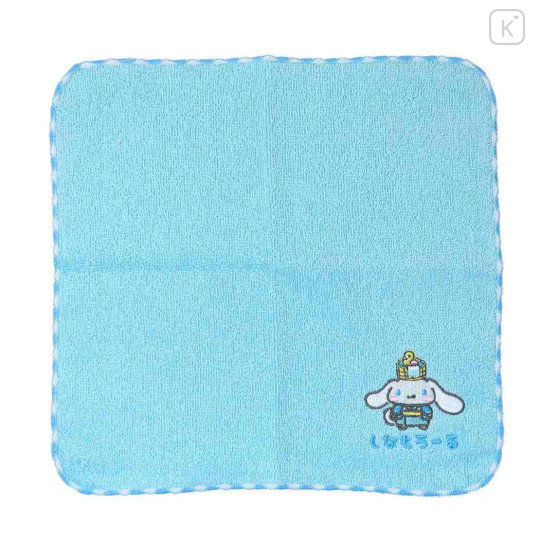 Japan Sanrio Embroidered Towel Handkerchief - Cinnamoroll / Yukata Hot Spring - 1