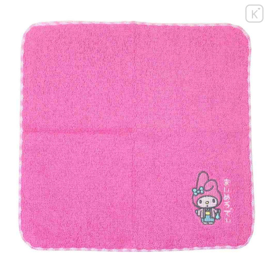 Japan Sanrio Embroidered Towel Handkerchief - My Melody : Yukata Hot Spring - 1
