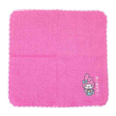 Japan Sanrio Embroidered Towel Handkerchief - My Melody / Yukata Hot Spring