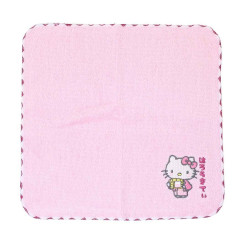 Japan Sanrio Embroidered Towel Handkerchief - Hello Kitty / Yukata Hot Spring
