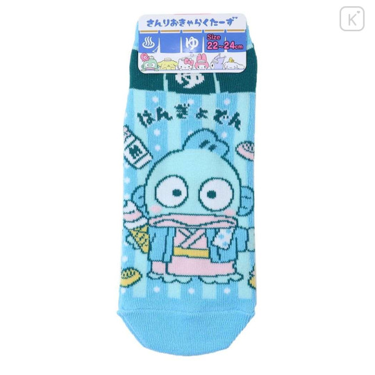 Japan Sanrio Sneaker Socks - Hangyodon : Yukata Hot Spring - 1