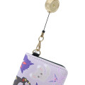 Japan Pokemon Pass Case Holder & Reel Keychain - Purple Ganger Eevee - 4