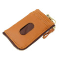 Japan San-X Pass Case Holder & Reel Keychain - Rilakkuma : Caramel Brown - 2