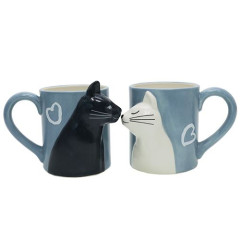 Japan Kiss Pair Mug Set - Cat