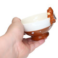 Japan Disney Ceramic Rice Bowl with Nokkari Figure - Chip - 2