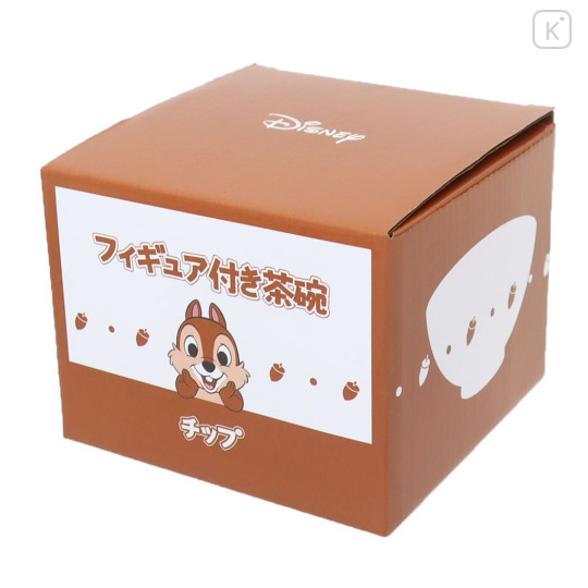 Japan Disney Ceramic Rice Bowl with Nokkari Figure - Chip - 4