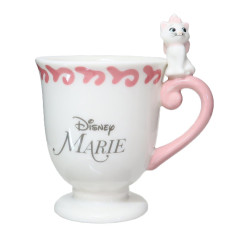 Japan Disney Ceramic Mug with Nokkari Figure - Marie Cat