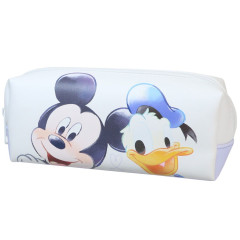 Japan Disney Pen Case - Mickey & Donald / White