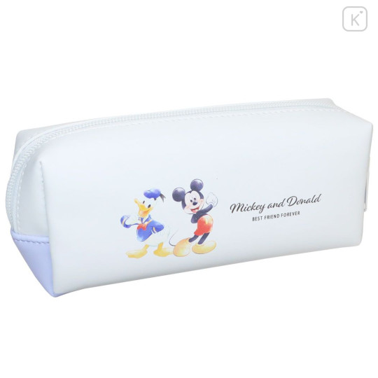 Japan Disney Pen Case - Mickey & Donald / White - 2