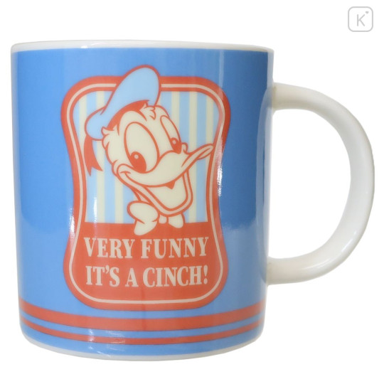 Japan Disney Ceramic Mug - Donald Duck / Retro - 1