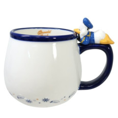 Japan Disney Ceramic Mug with Nokkari Figure - Donald Duck