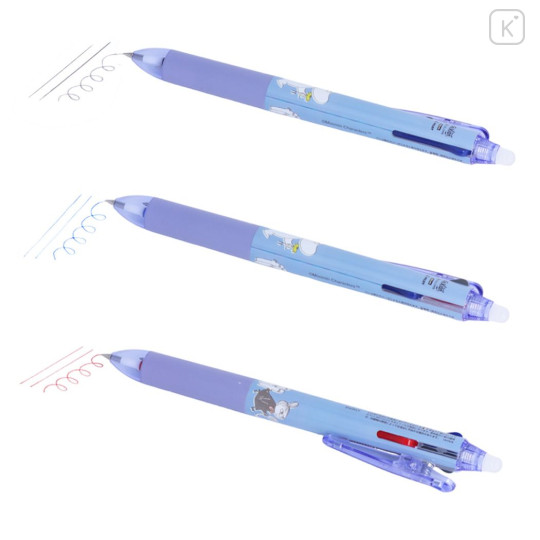 Japan Moomin FriXion Ball 3 Slim Color Multi Erasable Gel Pen - Violet - 3