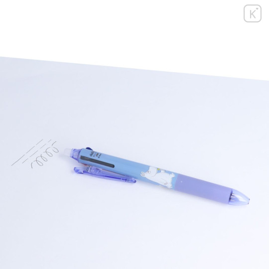 Japan Moomin FriXion Ball 3 Slim Color Multi Erasable Gel Pen - Violet - 4