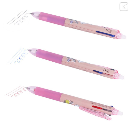 Japan Moomin FriXion Ball 3 Slim Color Multi Erasable Gel Pen - Little My / Pink - 3