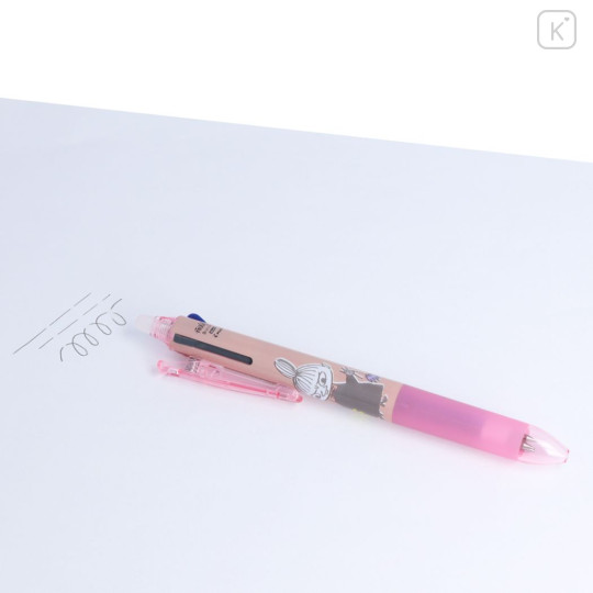 Japan Moomin FriXion Ball 3 Slim Color Multi Erasable Gel Pen - Little My / Pink - 4