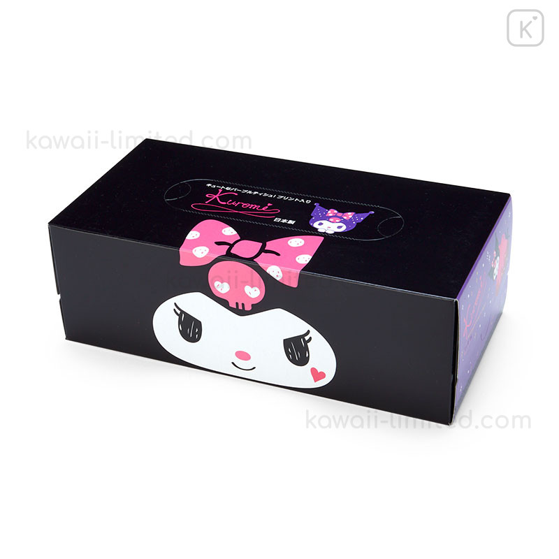 Japan Sanrio 2-Ply 150 Tissues with Box - Kuromi