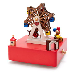 Japan Sanrio Original Wooden Music Box - Hello Kitty / Ferris Wheel