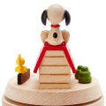 Japan Sanrio Wooden Music Box - Snoopy / House - 4