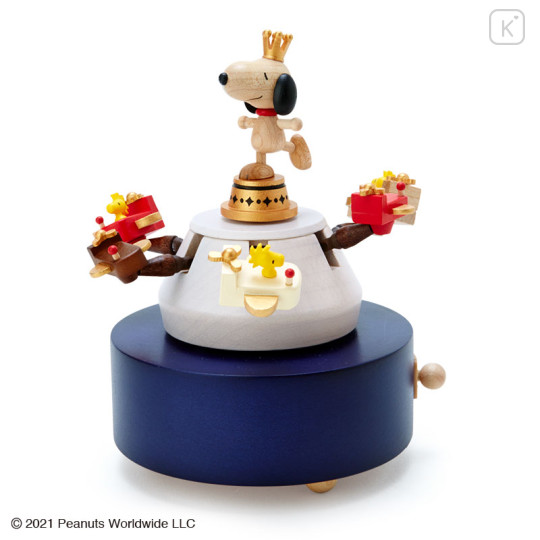Japan Sanrio Wooden Music Box - Snoopy / Amusement Park - 1