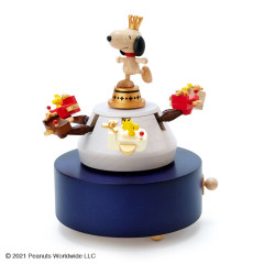 Japan Sanrio Wooden Music Box - Snoopy / Amusement Park