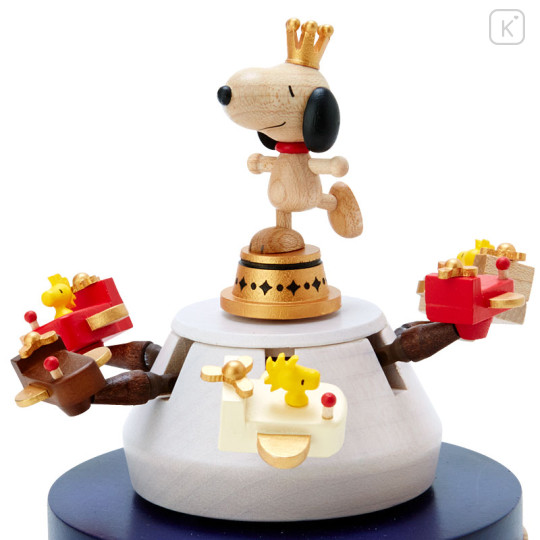 Japan Sanrio Wooden Music Box - Snoopy / Amusement Park - 3
