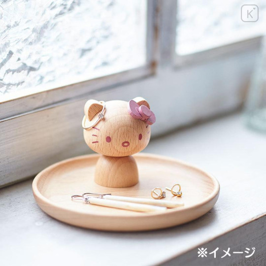 Japan Sanrio Wooden Accessory Stand - Hello Kitty - 4