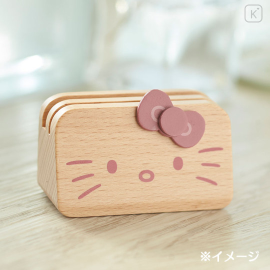 Japan Sanrio Wooden Memo Stand - Hello Kitty - 2
