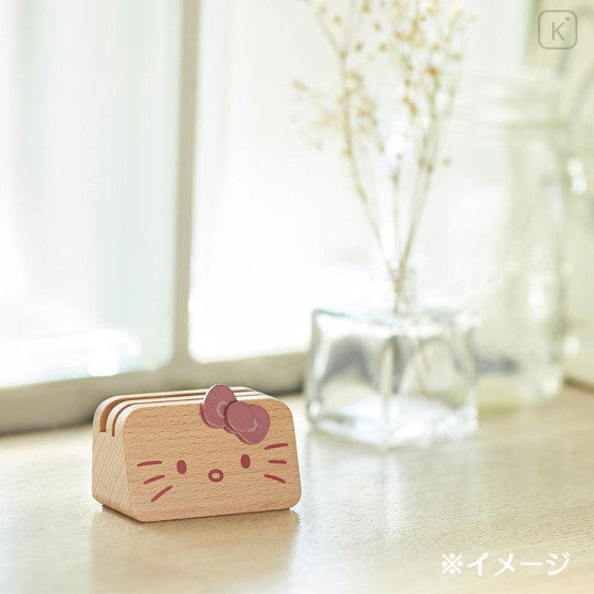 Japan Sanrio Wooden Memo Stand - Hello Kitty - 5