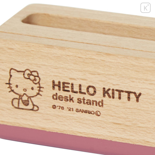 Japan Sanrio Wooden Desk Stand - Hello Kitty - 2