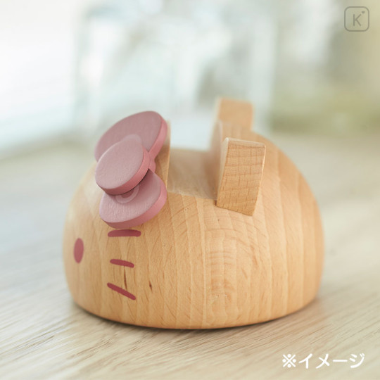 Japan Sanrio Wooden Smartphone Stand - Hello Kitty - 3