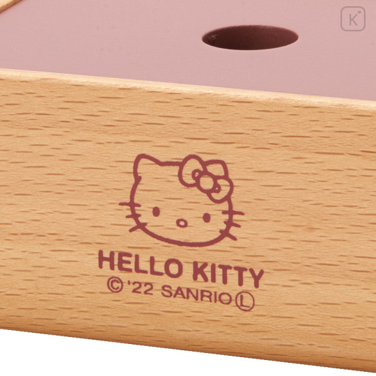 Japan Sanrio Wooden Mini Case - Hello Kitty - 2
