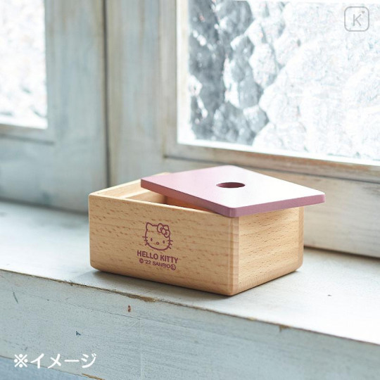 Japan Sanrio Wooden Mini Case - Hello Kitty - 5