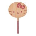 Japan Sanrio Wooden Hand Mirror - Hello Kitty - 1