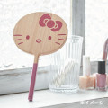 Japan Sanrio Wooden Hand Mirror - Hello Kitty - 5