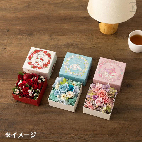 Japan Sanrio Original Flower Box - My Melody & Kuromi - 6