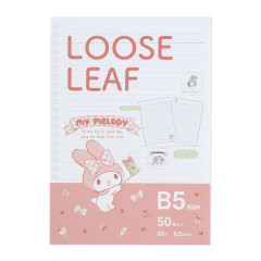 Japan Sanrio B5 26 Hole Loose Leaf Paper - My Melody