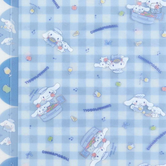 Japan Sanrio A4 Index Clear File - Cinnamoroll - 4